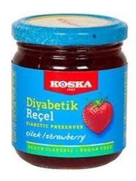 KOSKA DIABETIK CILEK RECELI 240 GR