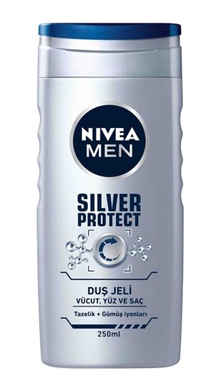 NIVEA MEN DUS JELI SILVER PROTECT 250 ML