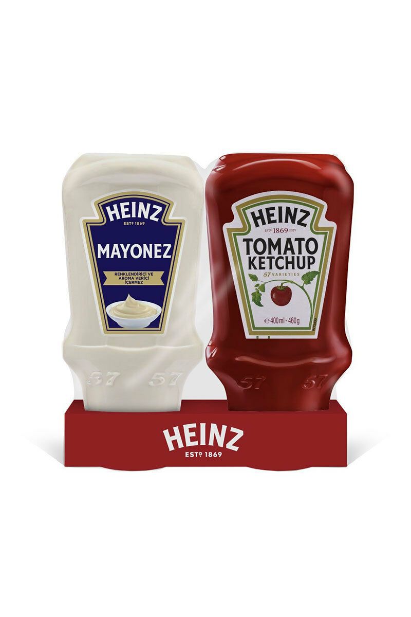 HEINZ KETCAP + MAYONEZ 460 GR + 400 GR