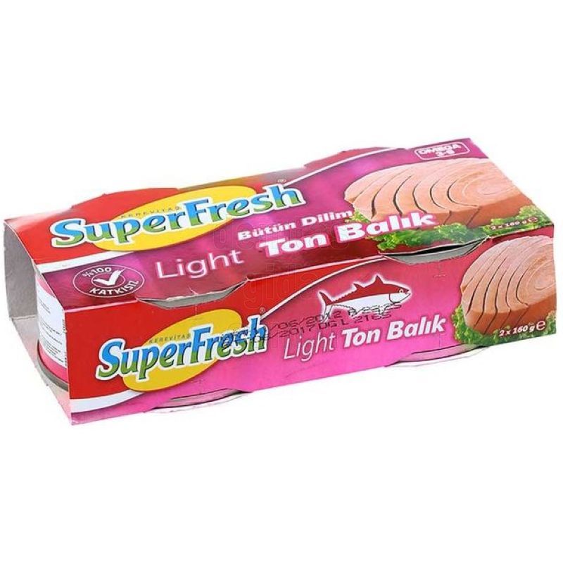 SUPERFRESH TON BALIGI LIGHT 2X160 GR