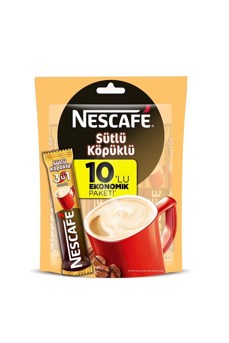 NESCAFE SUTLU KOPUKLU 10 LU PAKET