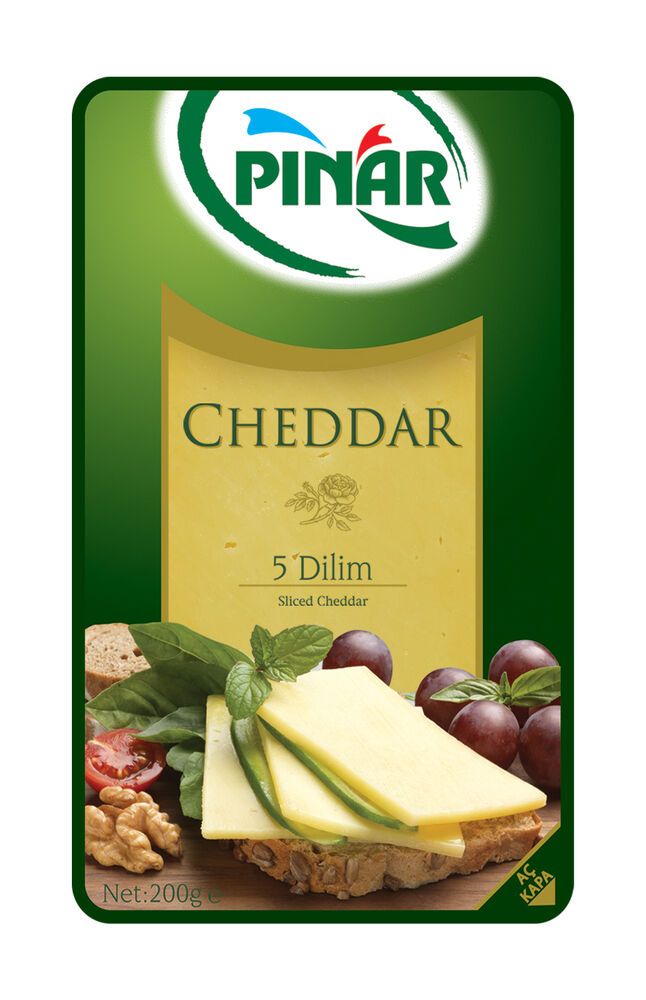 PINAR CHEDDAR DILIMLI 200 GR