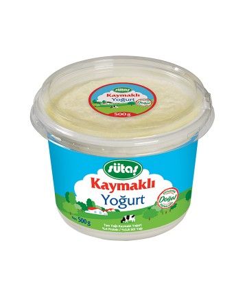 SUTAS YOGURT KAYMAKLI 500 GR