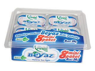 PINAR BEYAZ MINI PAKET 8'LI (8 X20 GR)