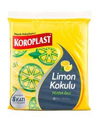 KOROPLAST MUTFAK BEZI LIMON KOKULU 3 ADET