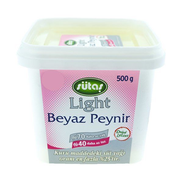 SUTAS LIGHT BEYAZ PEYNIR 500 GR