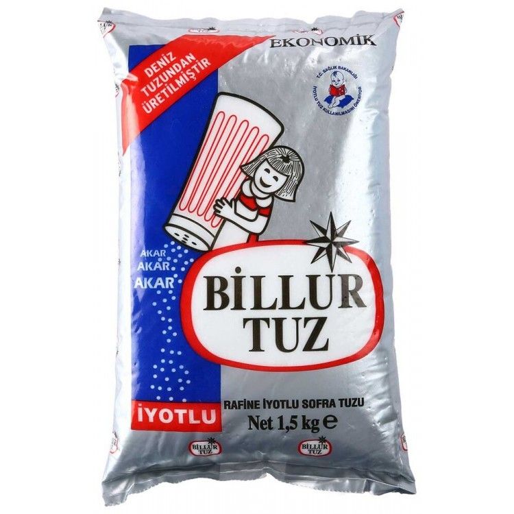 BILLUR TUZ IYOTLU EKONOMIK 1,5 KG