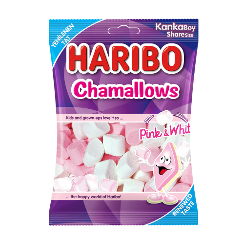 HARIBO CHAMALLOWS PINK & WHITE 70 GR