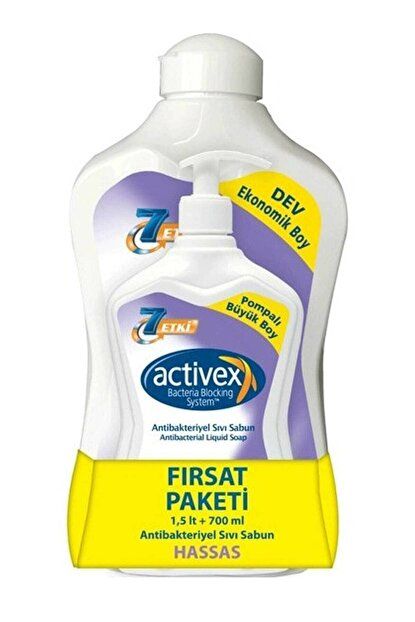 ACTIVEX SIVI SABUN HASSAS 1,5 LT + 700 ML