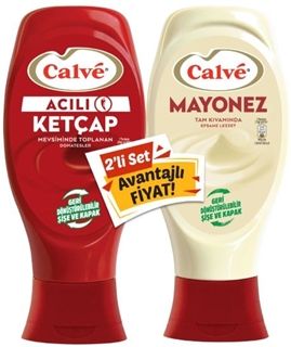 CALVE ACILI KETCAP 400 GR + MAYONEZ 350 GR