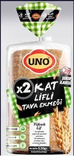 UNO 2 KAT LIFLI TAVA EKMEGI 450 GR