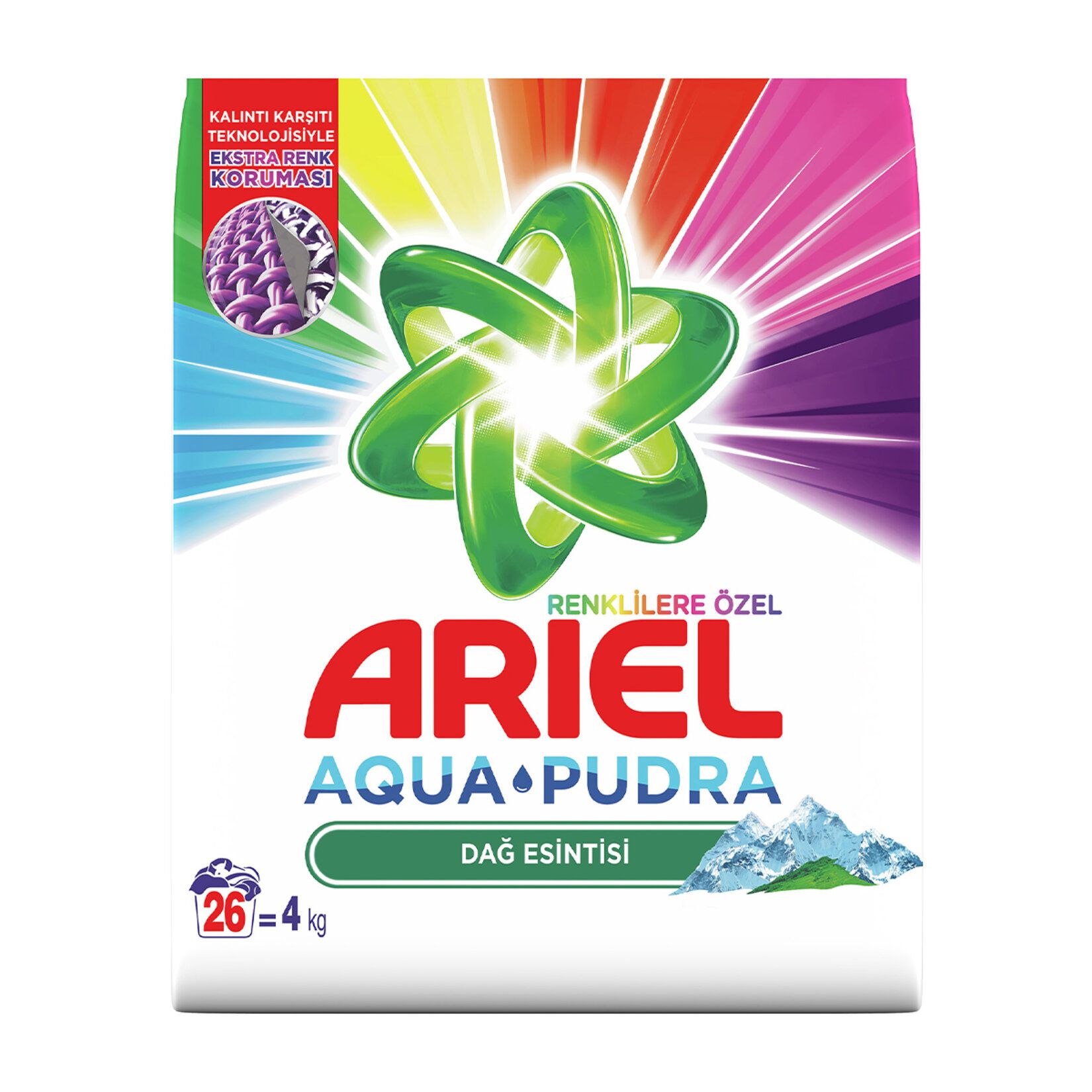 ARIEL AQUA PUDRA RENKLILER 4 KG