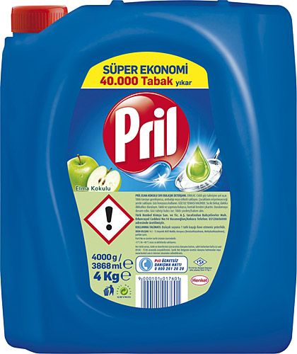 PRIL BULASIK DETERJANI ELMA 4 KG