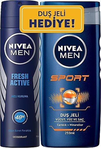 NIVEA MEN DEO.150 ML+ NIVEA MEN DUSJELI 250 ML