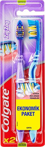 COLGATE DIS FIRCASI ZIGZAG MEDIUM 1+1