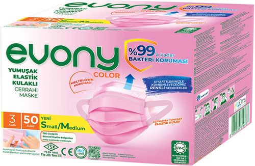 EVONY PEMBE MASKE 50 ADET