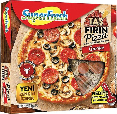 SUPERFRESH TAS FIRIN PIZZA GURME 400 GR