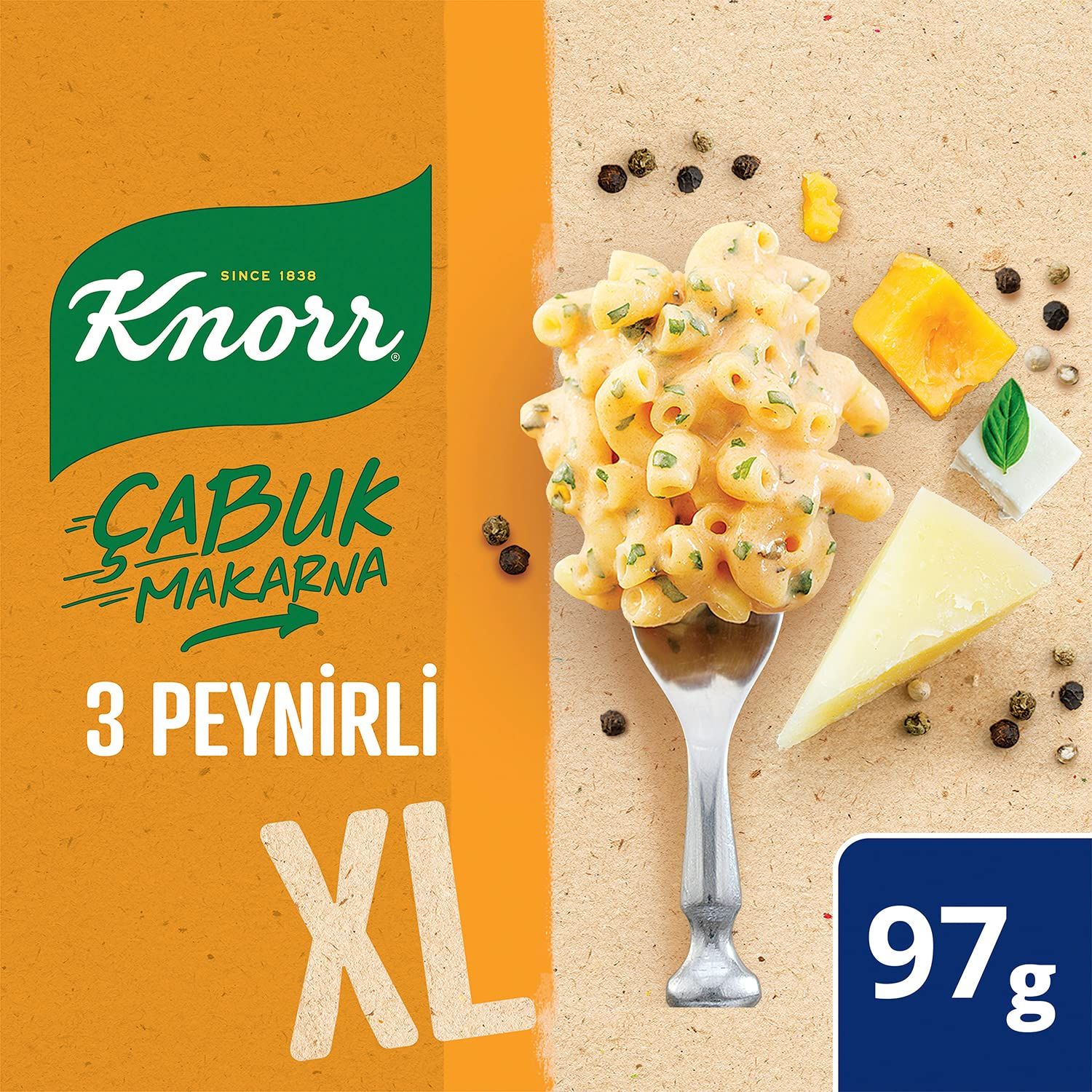 KNORR CABUK MAKARNA 3 PEYNIRLI POSET 97 GR