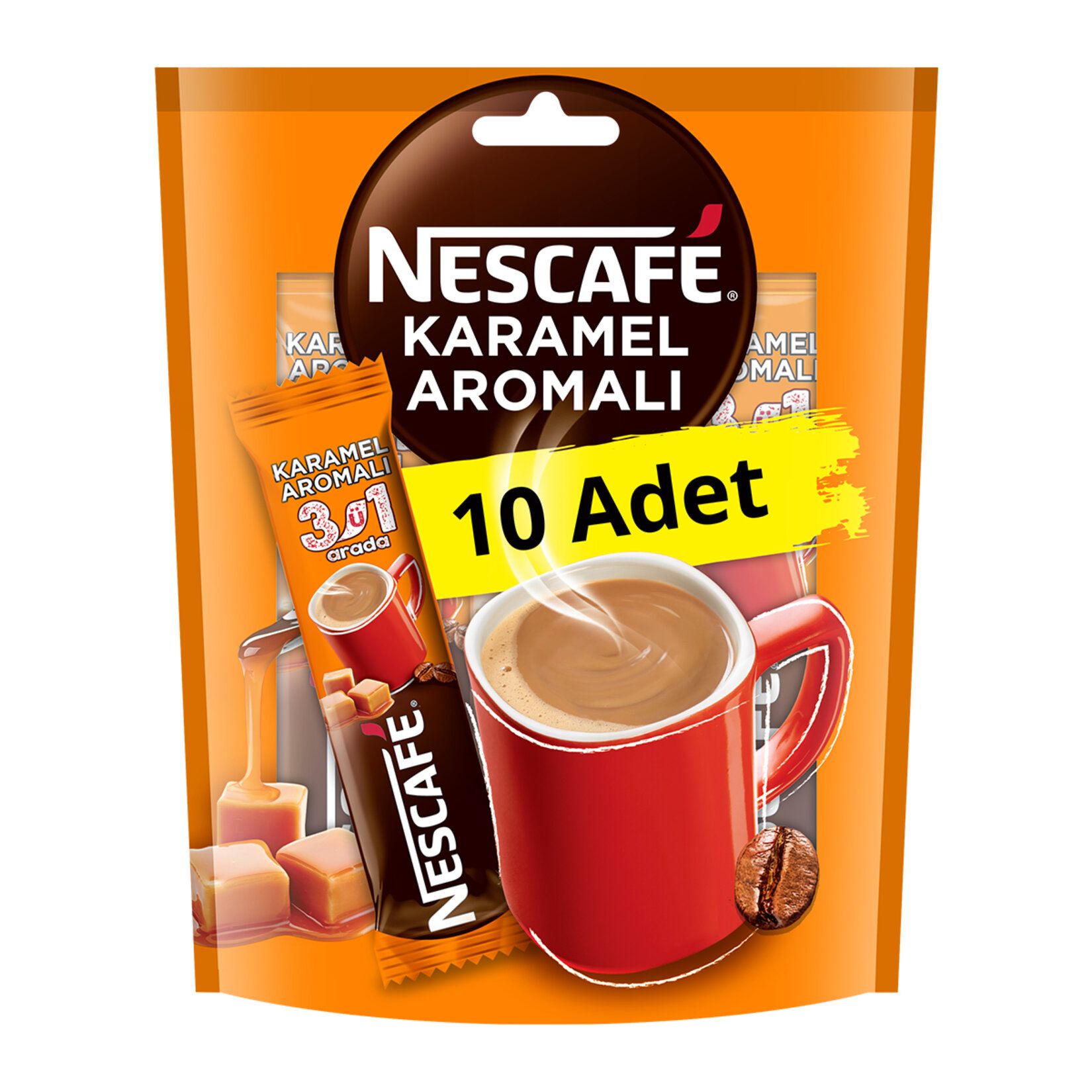 NESCAFE 3 IN 1 KARAMEL 10 LU PAKET